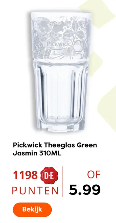 Aanbieding: Theeglas Green Jasmin