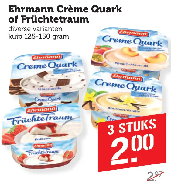 Aanbieding: Crème Quark of Früchtetraum