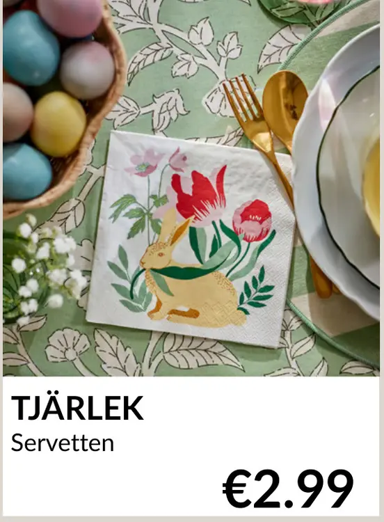Aanbieding: Tjärlek servetten