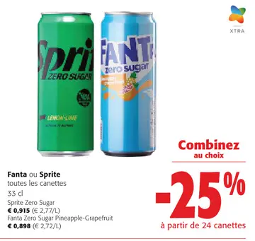Offre: Fanta ou Sprite