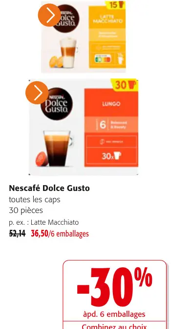Offre: Nescafé Dolce Gusto