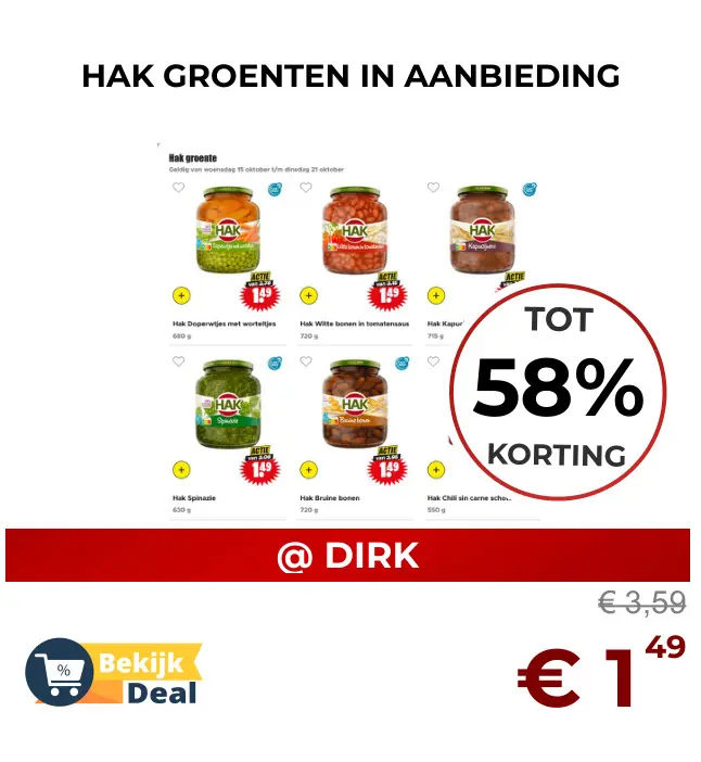Aanbieding: Groenten