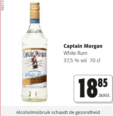 Promotie: Captain Morgan White Rum