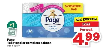 Aanbieding: Page Toiletpapier compleet schoon