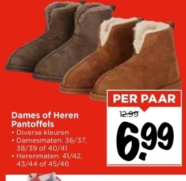 Aanbieding: Dames of Heren Pantoffels