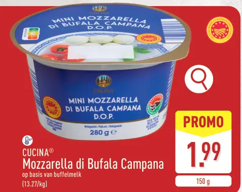 Promotie: Mini Mozzarella di Bufala Campana