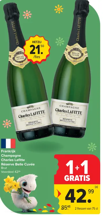 Promotie: Champagne Charles Lafitte Réserve Belle Cuvée