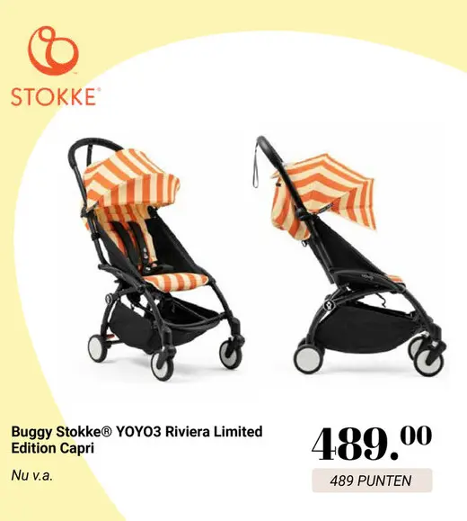 Aanbieding: Buggy Stokke® YOYO3 Riviera Limited Edition Capri