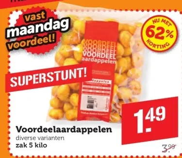 Aanbieding: Voordeelaardappelen