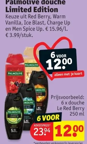 Promotie: Palmolive douche Limited Edition