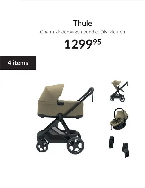 Aanbieding: Thule Charm kinderwagen bundle