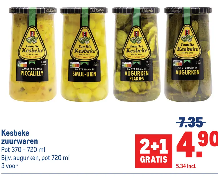 Aanbieding: Kesbeke zuurwaren