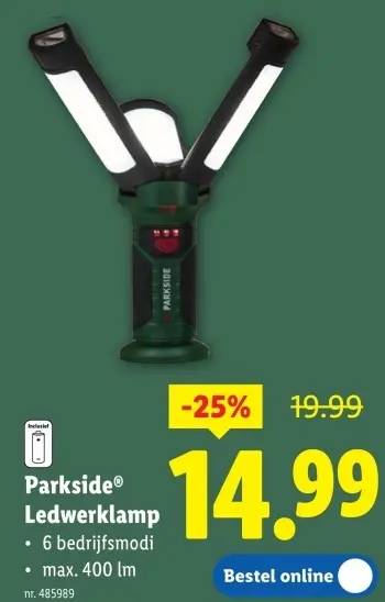 Promotie: Ledwerklamp