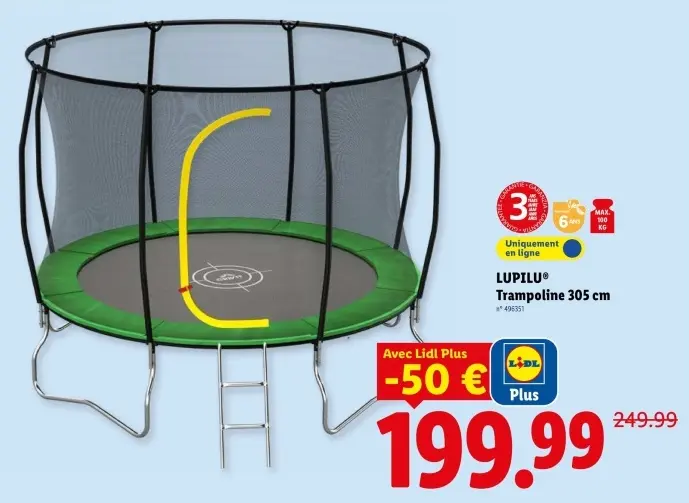 Offre: Trampoline 305 cm