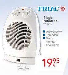 Promotie: Blaasradiator VK 1016