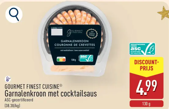 Aanbieding: Garnalenkroon met cocktailsaus