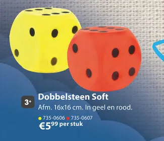 Aanbieding: Dobbelsteen Soft