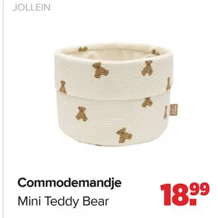 Promotie: Commodemandje Mini Teddy Bear
