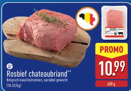 Promotie: Rosbief chateaubriand