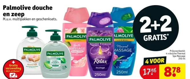 Promotie: douche en zeep