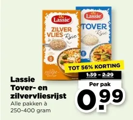 Aanbieding: Tover- en zilvervliesrijst