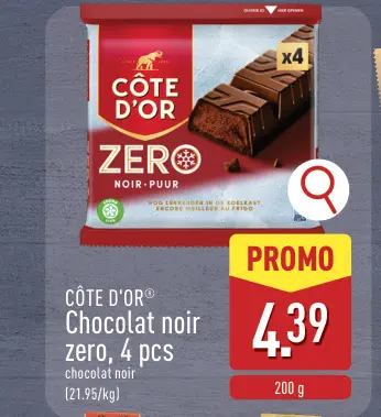 Offre: Chocolat noir zero