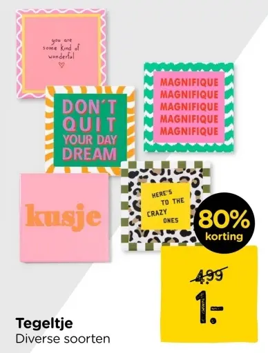 Aanbieding: Tegeltje