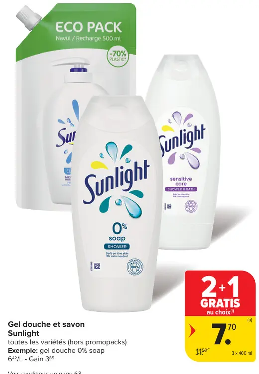 Offre: Gel douche et savon