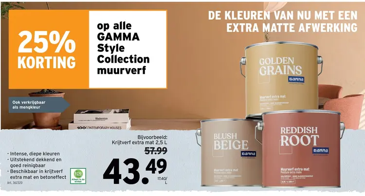 Promotie: Krijtverf extra mat