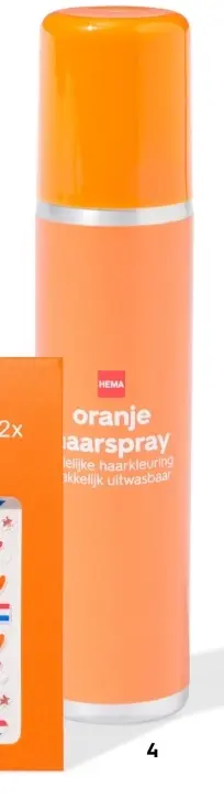 Aanbieding: oranje haarspray