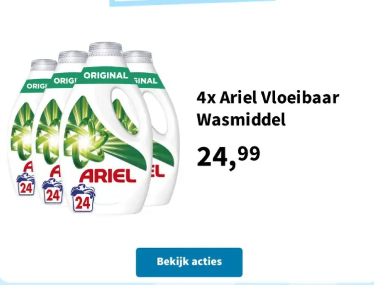 Aanbieding: Ariel Vloeibaar Wasmiddel