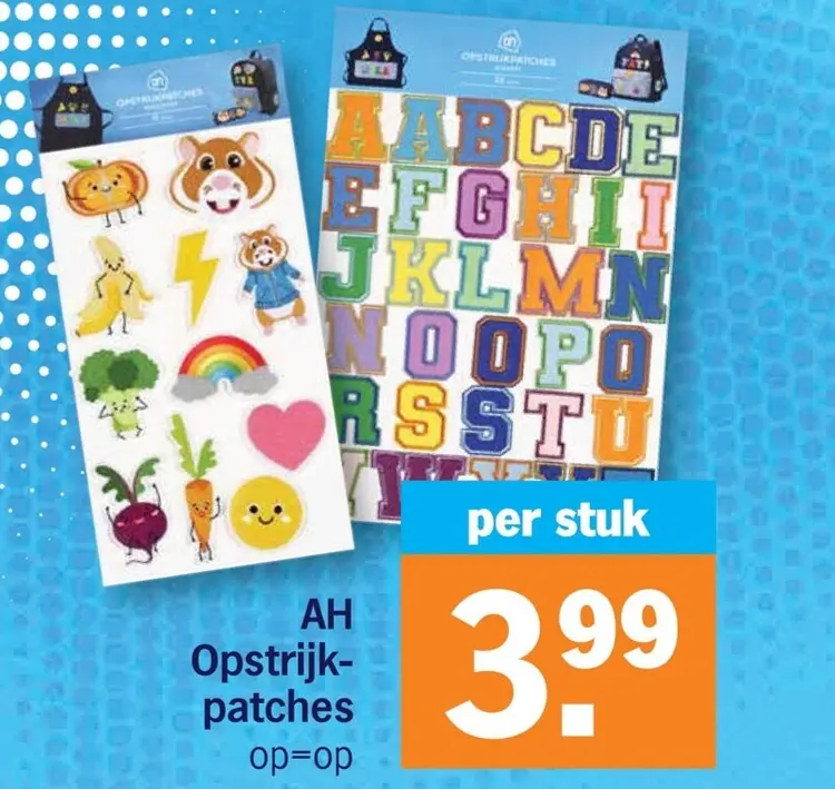 Aanbieding: AH Opstrijkpatches