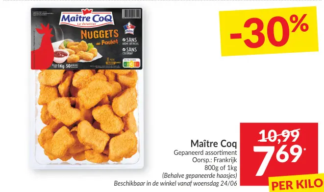 Promotie: Nuggets de Poulet