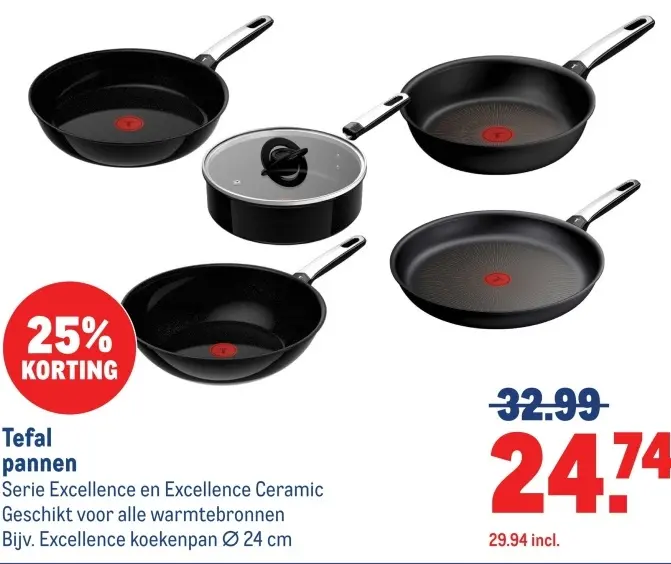 Aanbieding: Tefal pannen