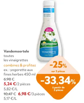 Offre: Vandemoortele Yogorette
