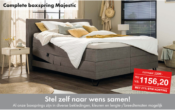 Aanbieding: Complete boxspring Majestic