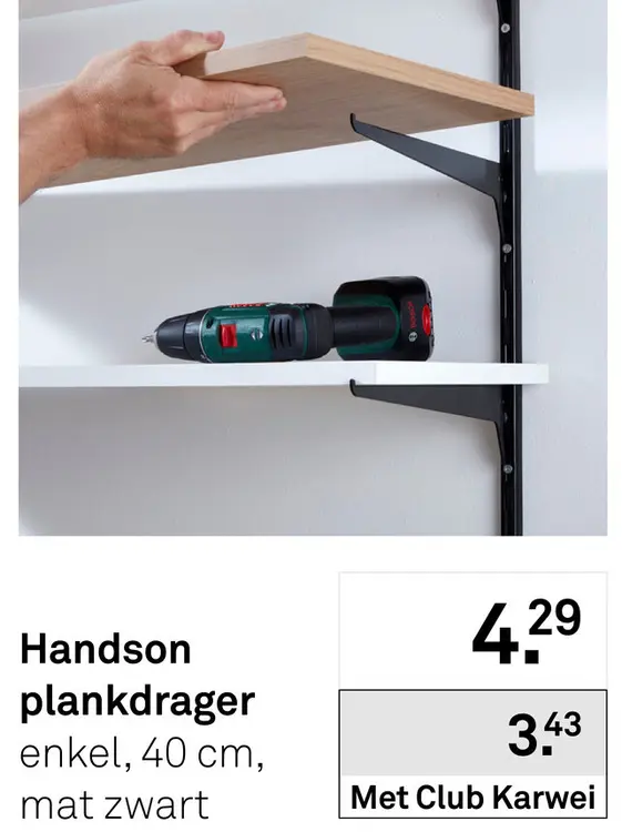 Aanbieding: Plankdrager