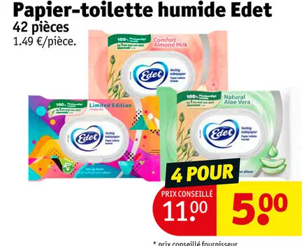 Offre: Papier-toilette humide