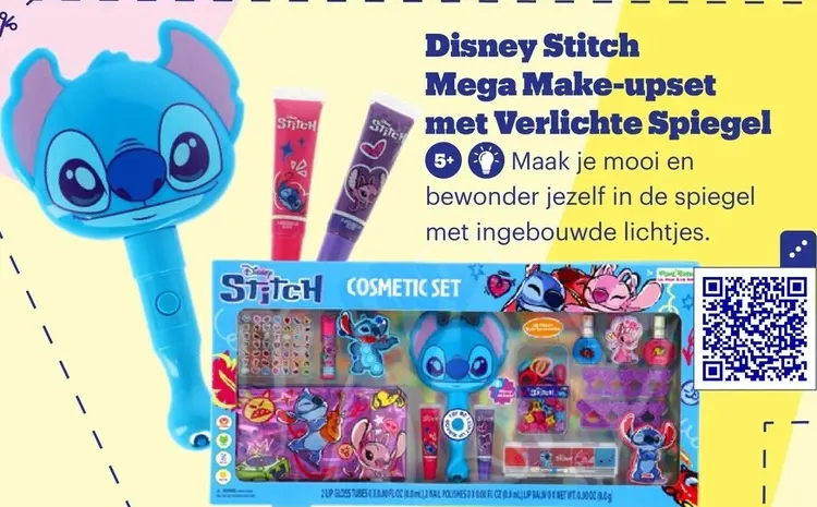 Aanbieding: Stitch Mega Make-upset met Verlichte Spiegel