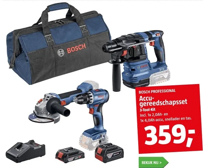 Aanbieding: Accu-gereedschapsset