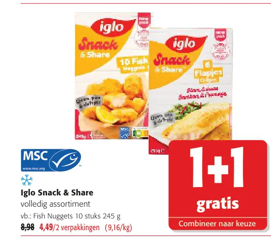 Promotie: Iglo Snack & Share