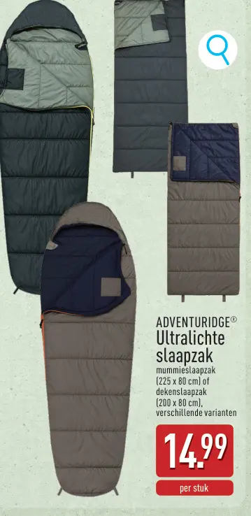 Promotie: Ultralichte slaapzak