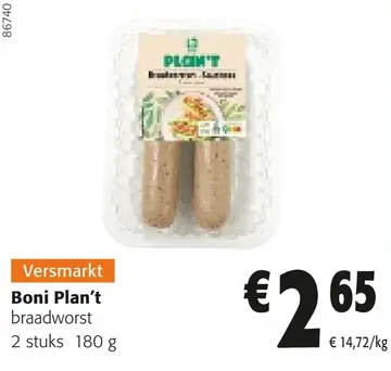 Aanbieding: Plan't braadworst