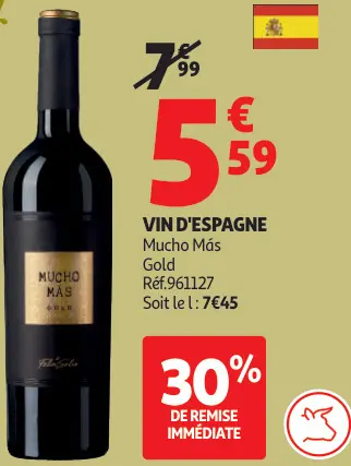 Offre: Mucho Más Vin d'Espagne