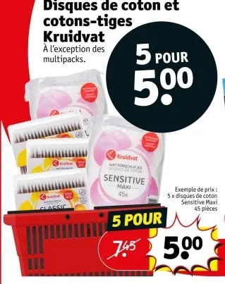 Offre: Disques de coton et cotons-tiges