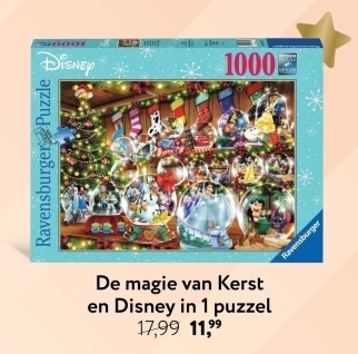 Aanbieding: De magie van Kerst en Disney in 1 puzzel