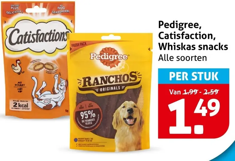 Aanbieding: Honden- en kattensnacks