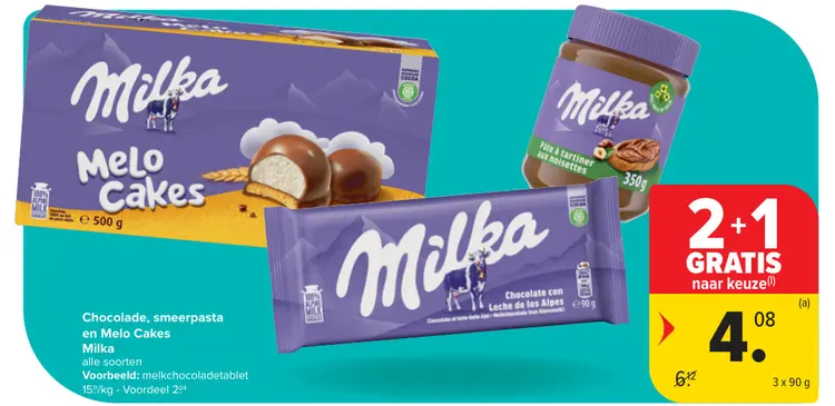 Promotie: Chocolade, smeerpasta en Melo Cakes