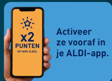 Promotie: 2x punten op vers vlees