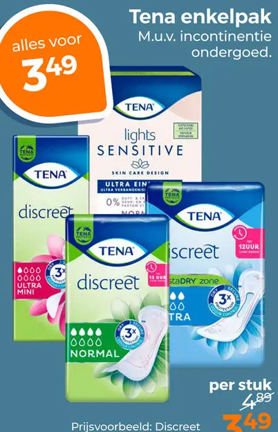 Aanbieding: Tena enkelpak